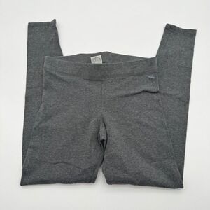 Pink Victoria's Secret Leggings Womens Small Gray Heather Cotton Blend Yoga Pant